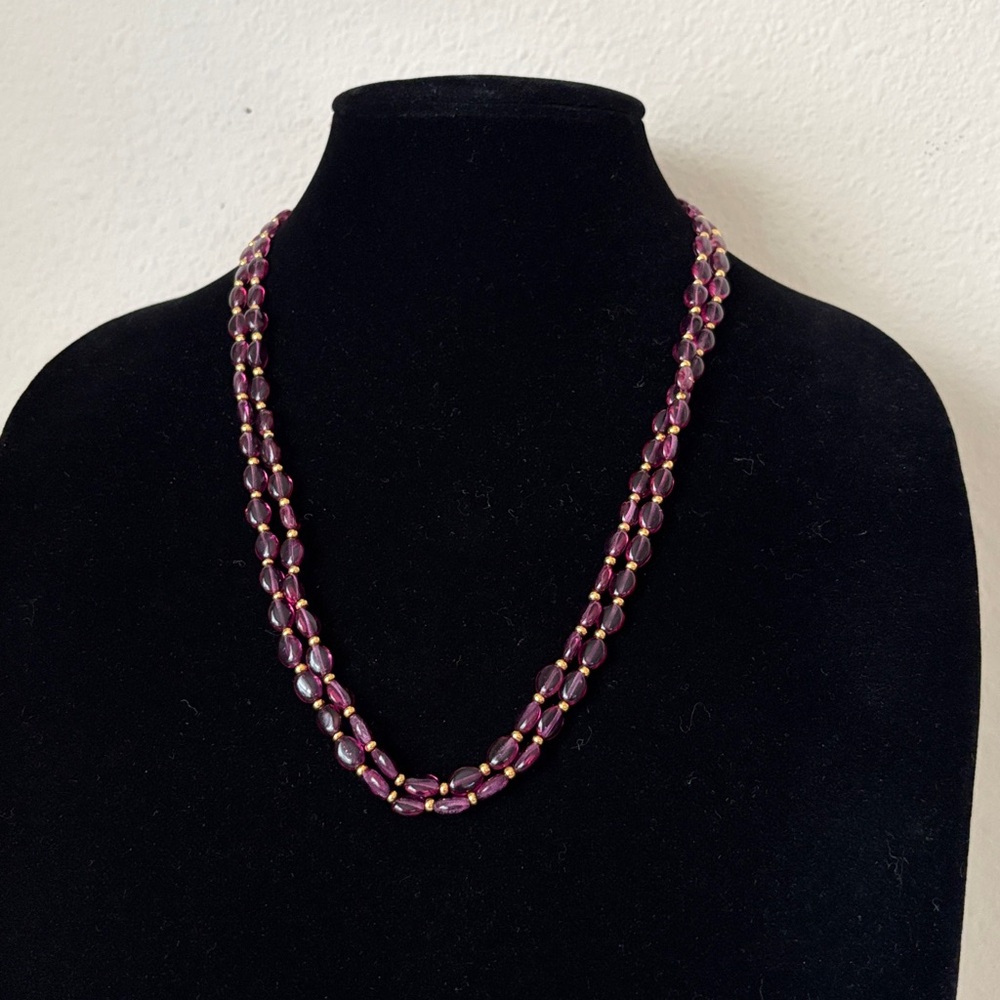 Purple Beaded Maxi Necklace‼️price for 1-Only
